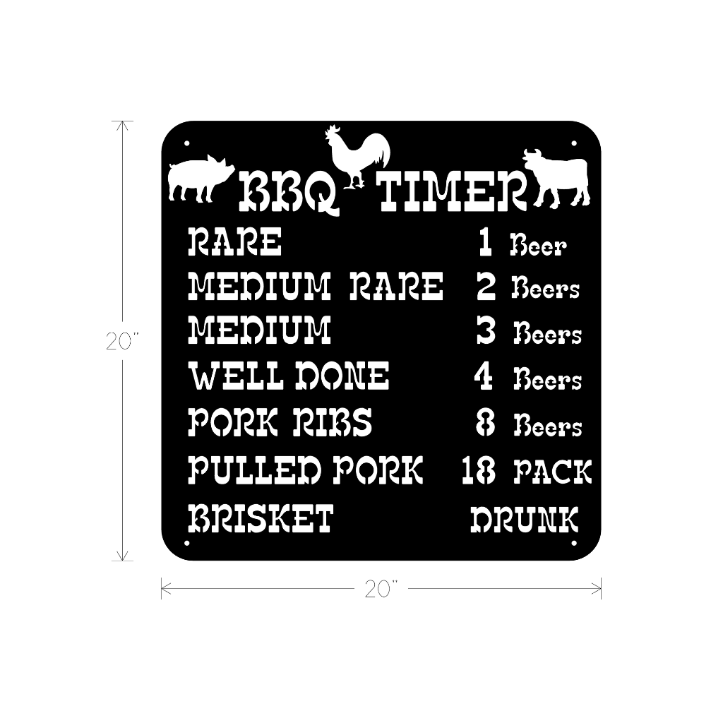 Metal Art - BBQ Timer