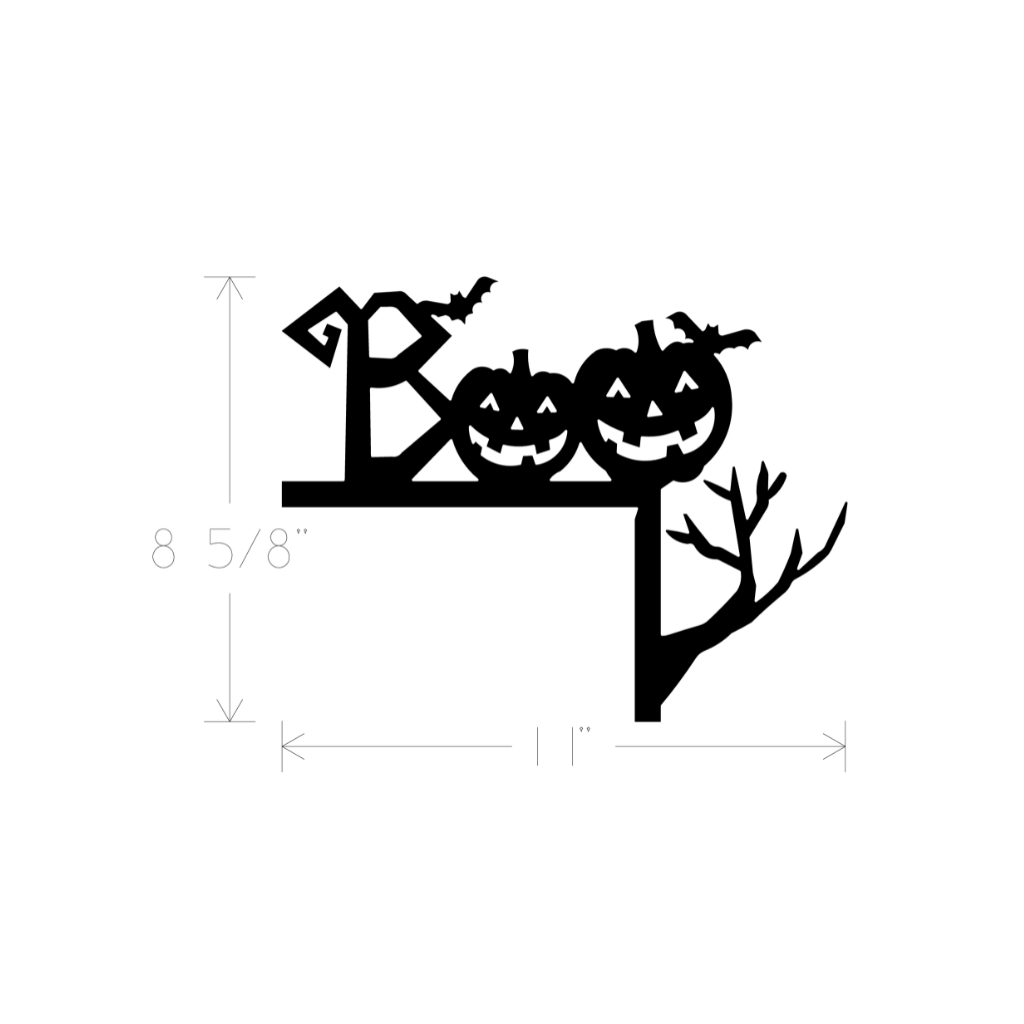 Metal Art - Halloween Boo Corner Moulding