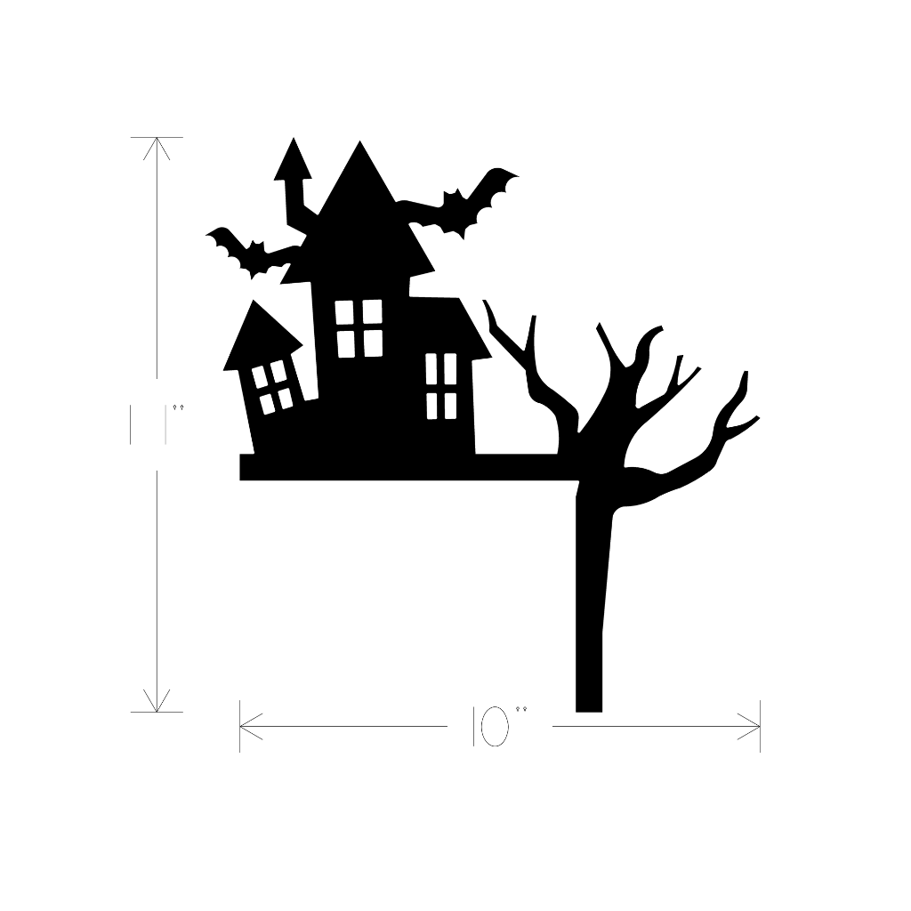 Metal Art - Halloween Haunted House Corner Moulding