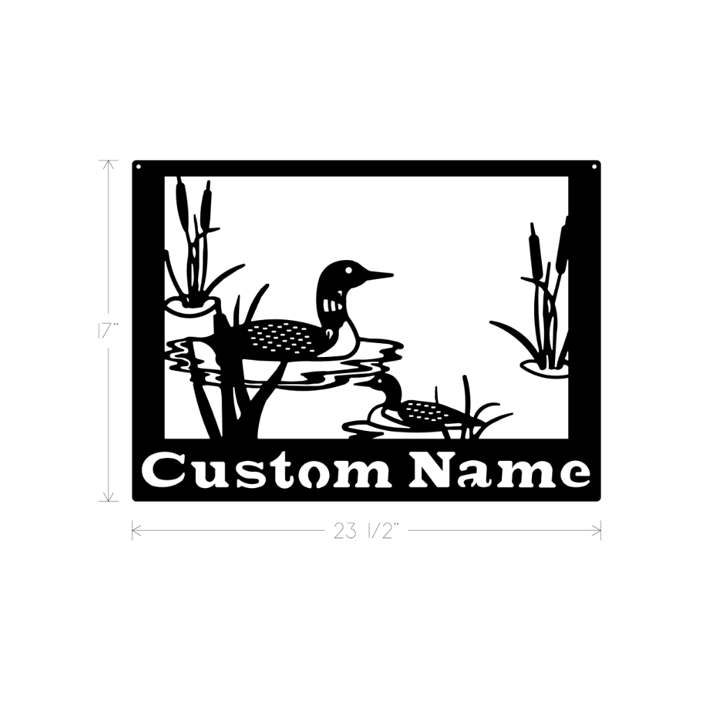 Metal Art - Loon Scene Custom