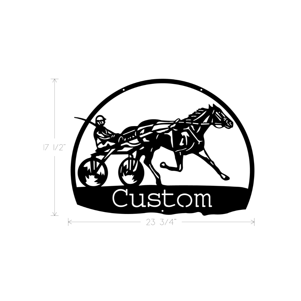 Metal Art - Pacer Horse Custom