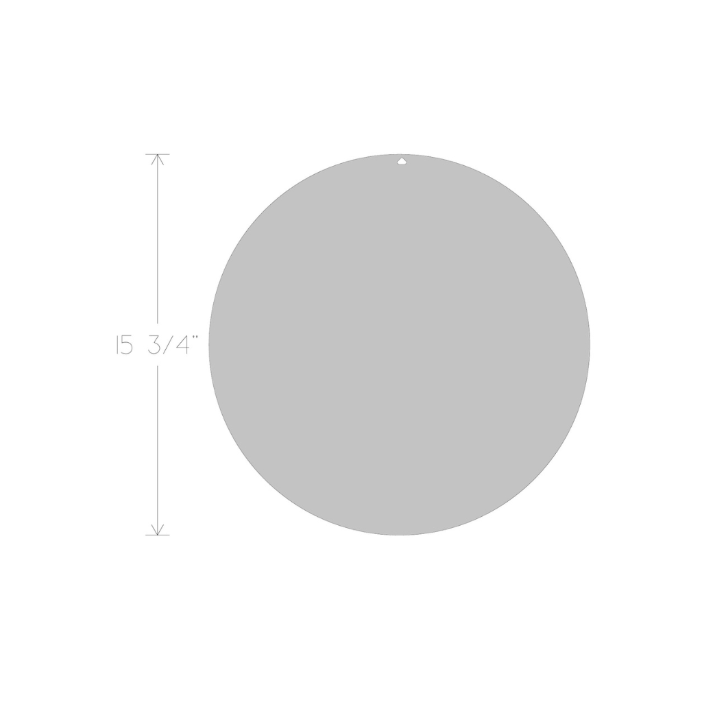 Metal Art - Backing Plate Circle Large