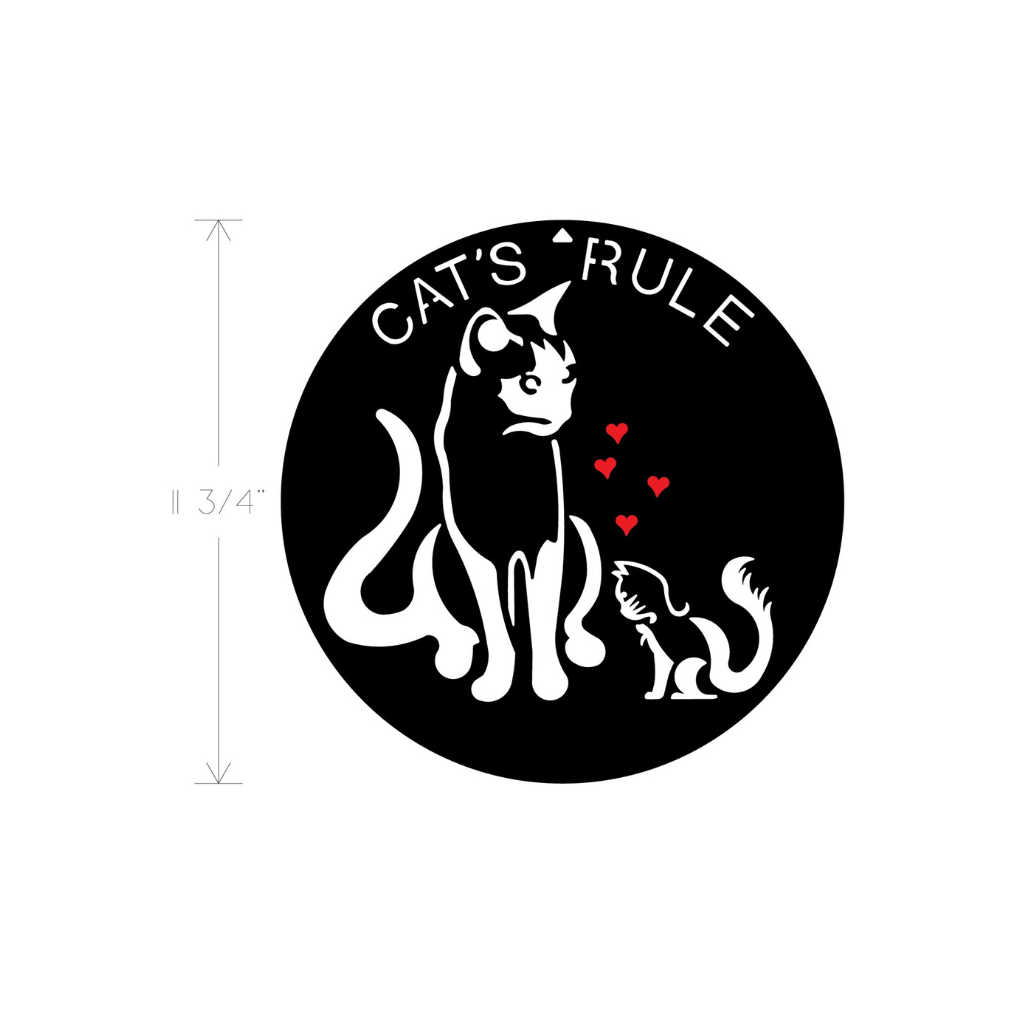 Metal Art - Cats Rule