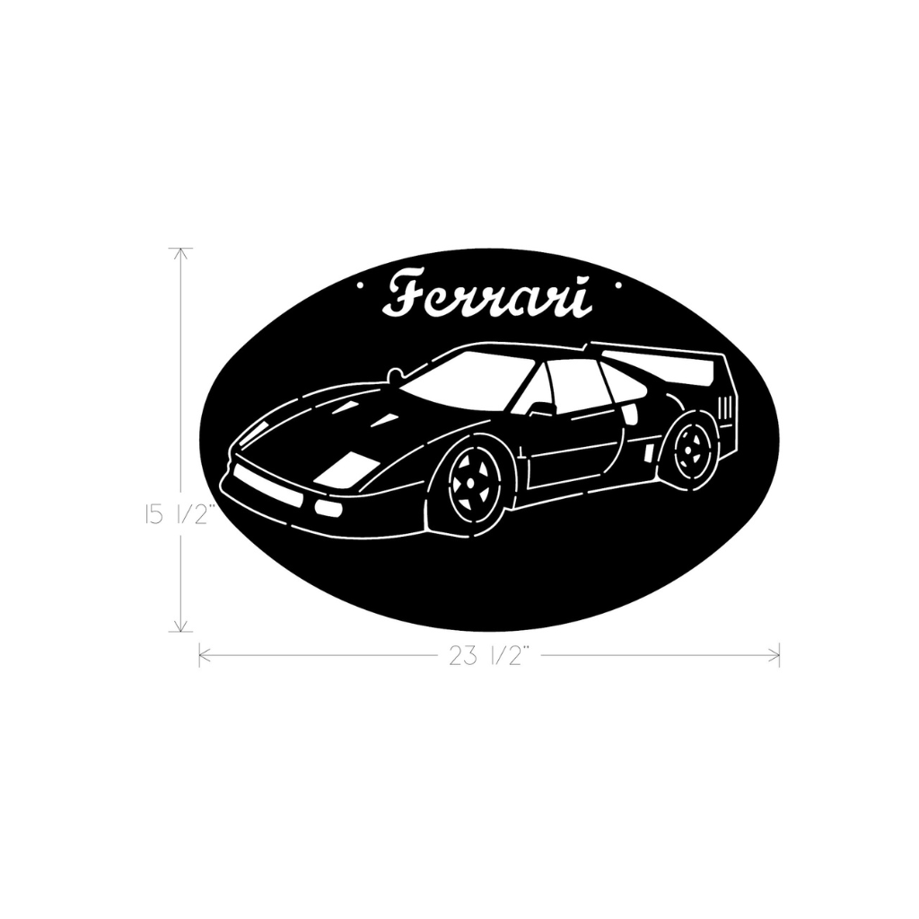 Metal Art - Ferrari Wall Panel