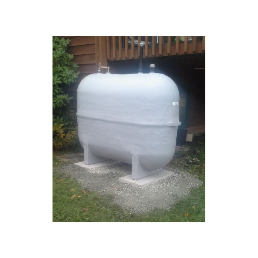 Standard OUTSIDE Oil Tank Installation - Fiberglass Tank