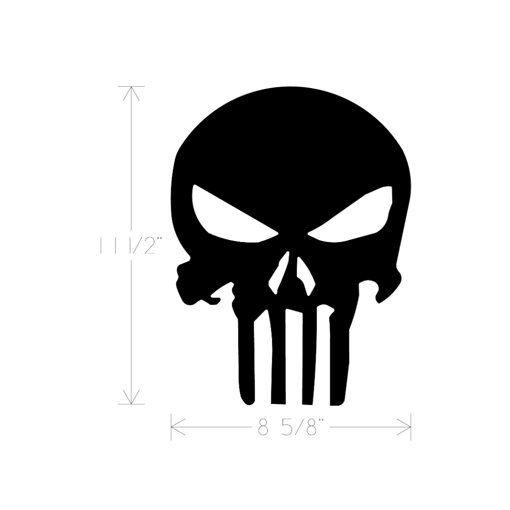 Metal Art - Skull Punisher Large