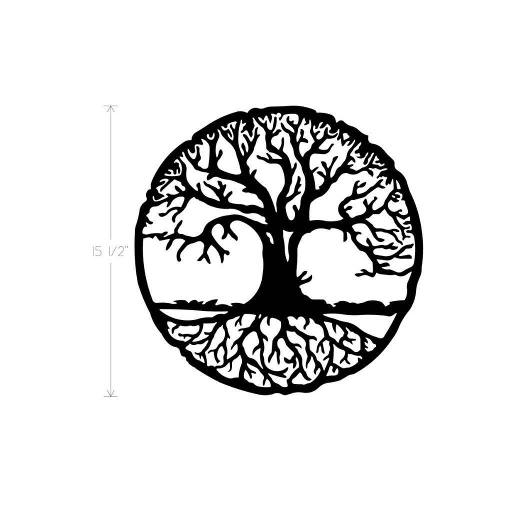 Metal Art - Tree Of Life Round 16"