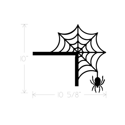 Metal Art - Halloween Spider Web Corner Moulding