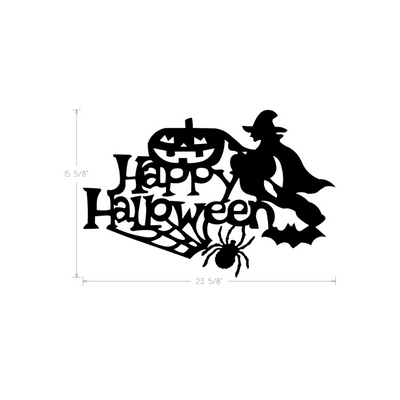 Metal Art - Happy Halloween Witch