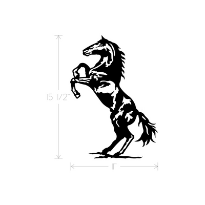 Metal Art - Horse c/w Backing Plate