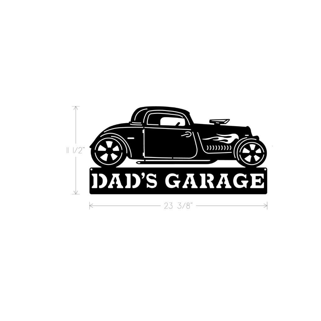 Metal Art - Hot Rod Coupe - Dad's Garage