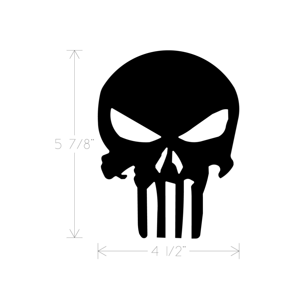 Metal Art - Skull Punisher Small