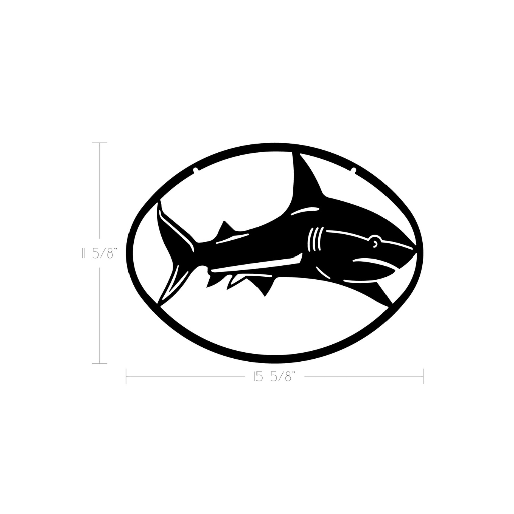 Metal Art - Shark Oval