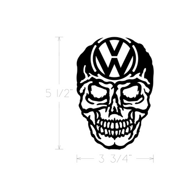 Metal Art - VW Skull 6"